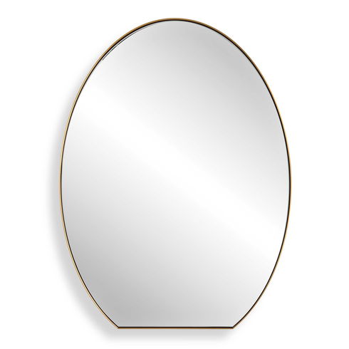 Cabell Brass Oval Mirror
