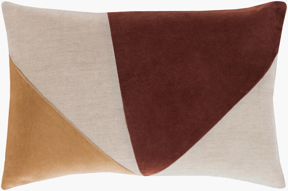 Moza Lumbar Pillow Down, Decorative Pillow by Surya, 13" length x 20" width