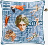 Mind Games Accent Pillow Poly, Decorative Pillow by Surya, 20" length x 20" width thumbnail