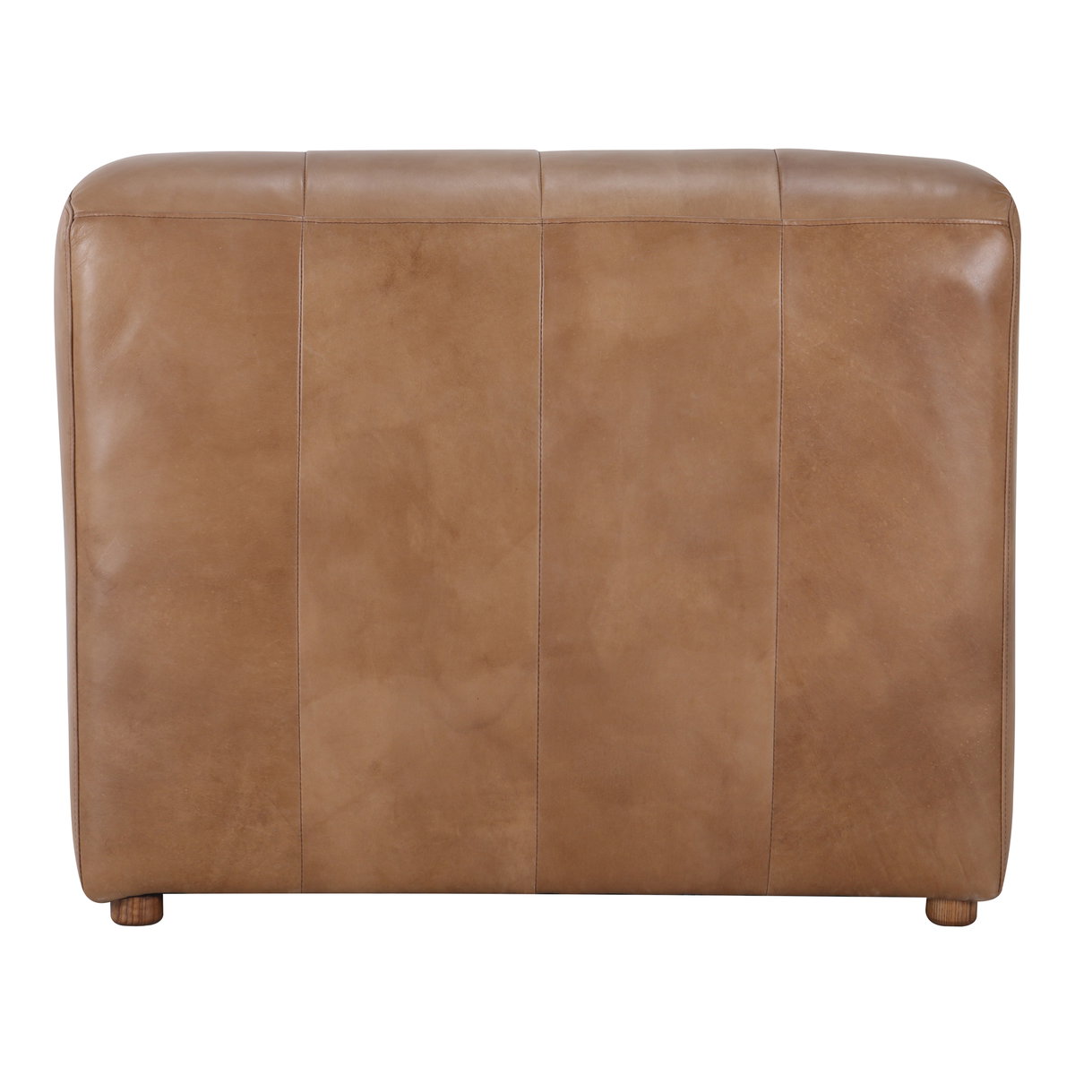 Ramsay Leather Slipper Chair Tan, Accent Chair by Moe's Home, 36" width x 28.5" height x 41" depth View 4