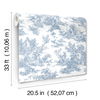Campagne Toile Blue & White Wallpaper thumbnail 3