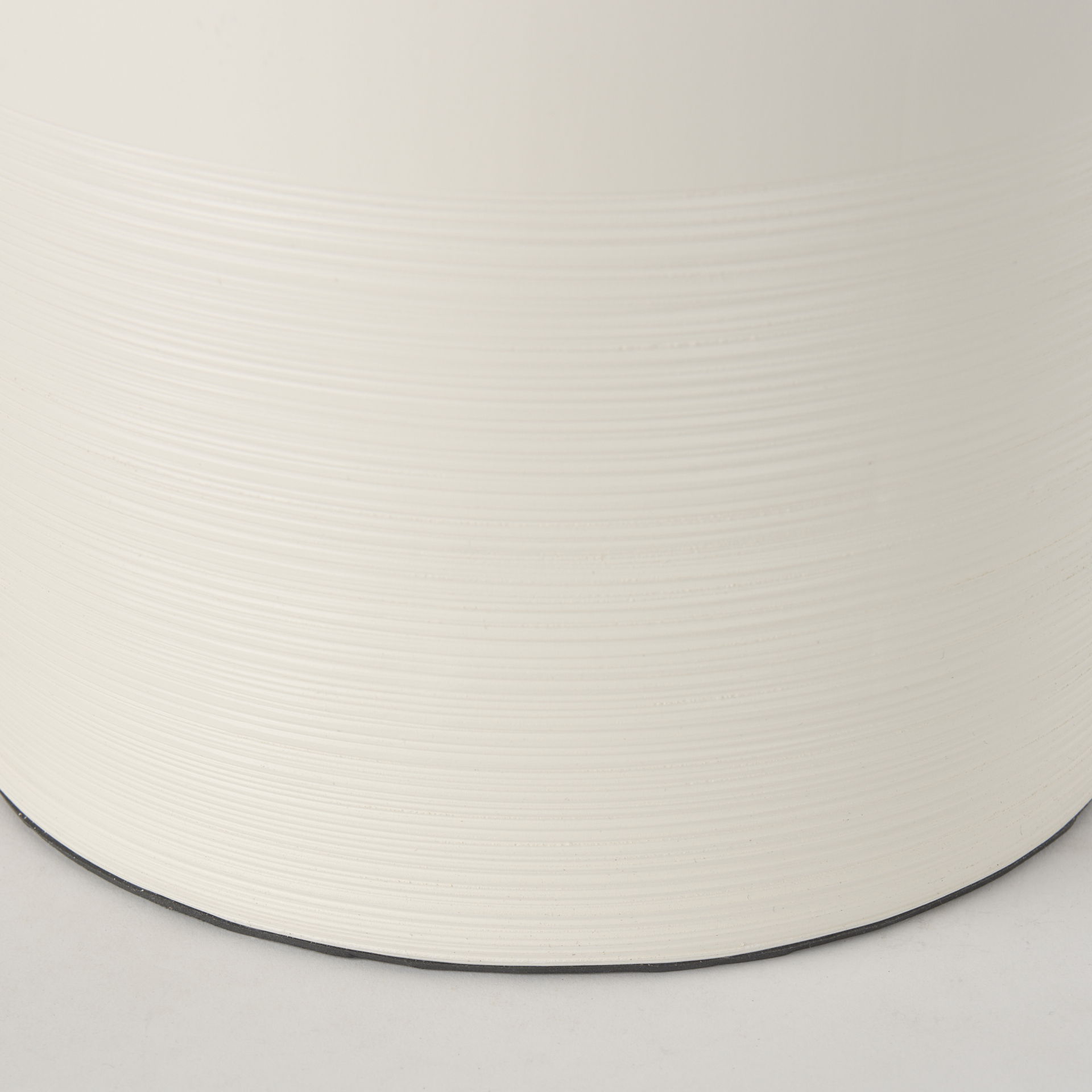 Cato 20.0L x 20.0W x 33.5H Cream Base with White Shade Table Lamp, by Mercana, 18" length x 18" width x 32.8" height View 8