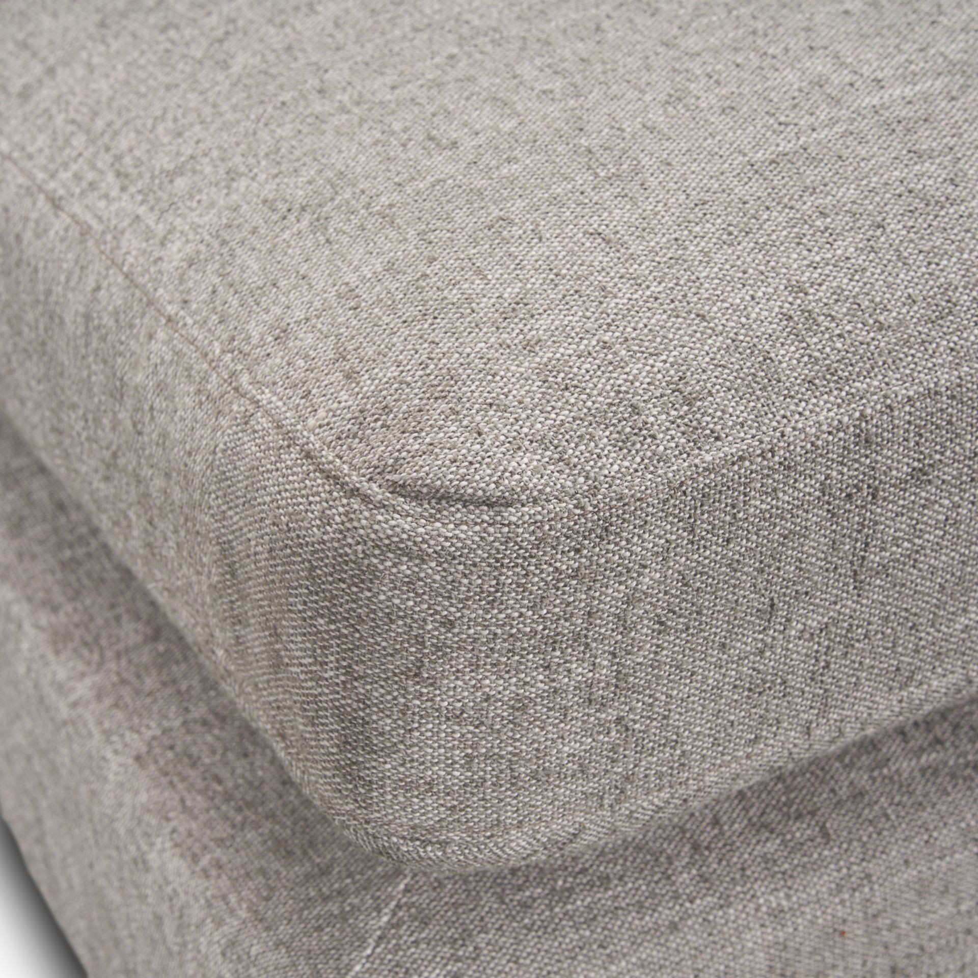 Halston Small Ottoman Light Gray Performance Fabric, Sectional Sofa by Mercana, 38.5" length x 26.5" width x 19" height View 7