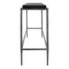 Crescendo Black Concrete Console Table, Furniture by Uttermost, 60" width x 32" height x 14" depth thumbnail 6