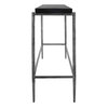 Crescendo Black Concrete Console Table, by Uttermost, 60" width x 32" height x 14" depth thumbnail 6