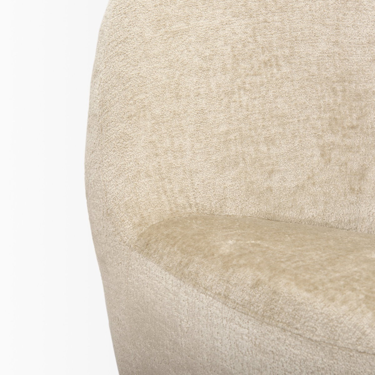Beverly Beige Chenille Accent Chair, by Mercana, 26.38" length x 32.68" width x 31.5" height View 8