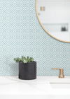 Pergola Lattice Blue Wallpaper thumbnail 1