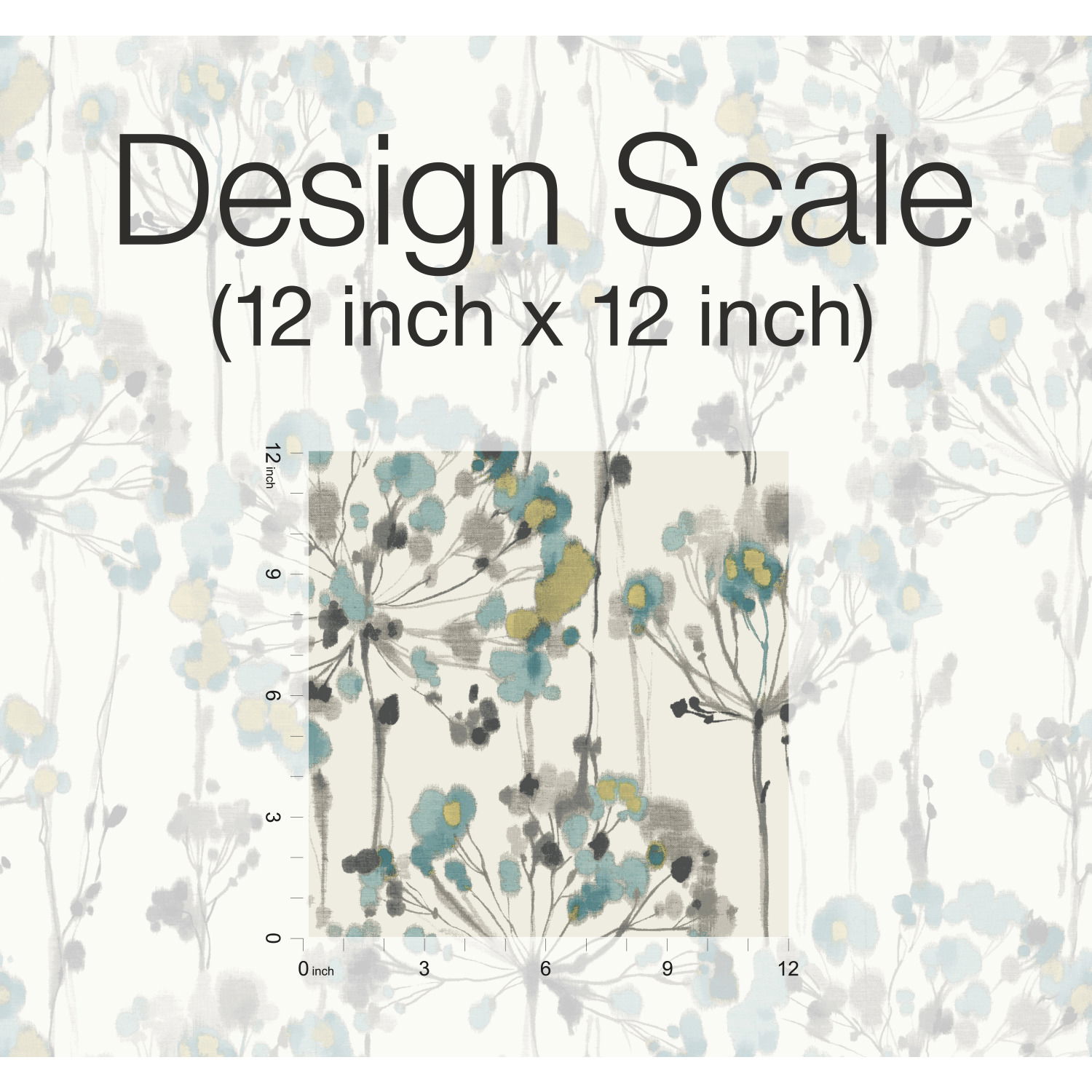 Flourish Gold Metallic Wallpaper, by York Wall, 27' length x 2'3" width x 0.02" depth View 2