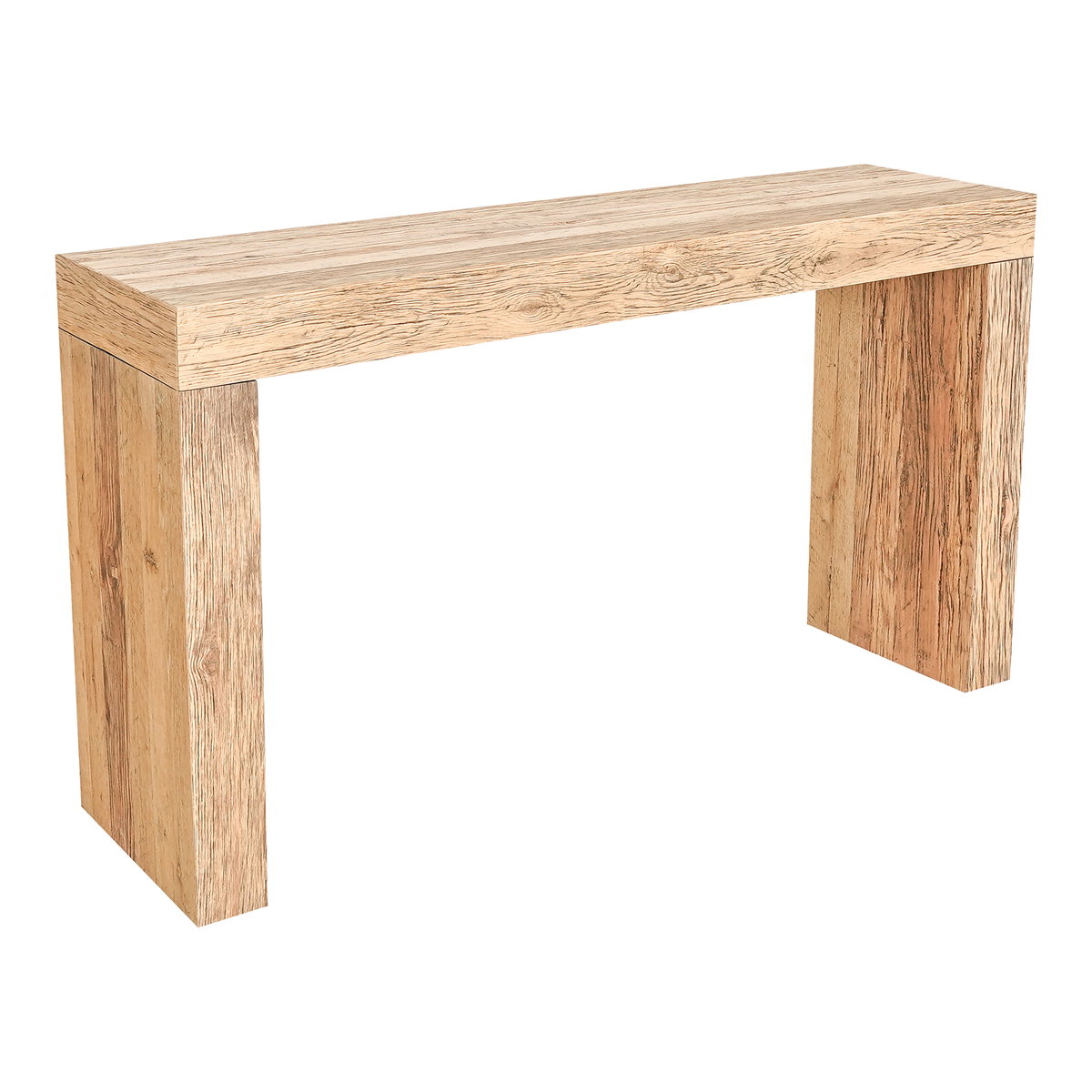 Evander Console Table Natural, by Moe's Home, 55" width x 31" height x 15" depth View 2