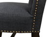Black High Back Dining Chair, by Sarreid, 21" length x 26" width x 46" height thumbnail 7