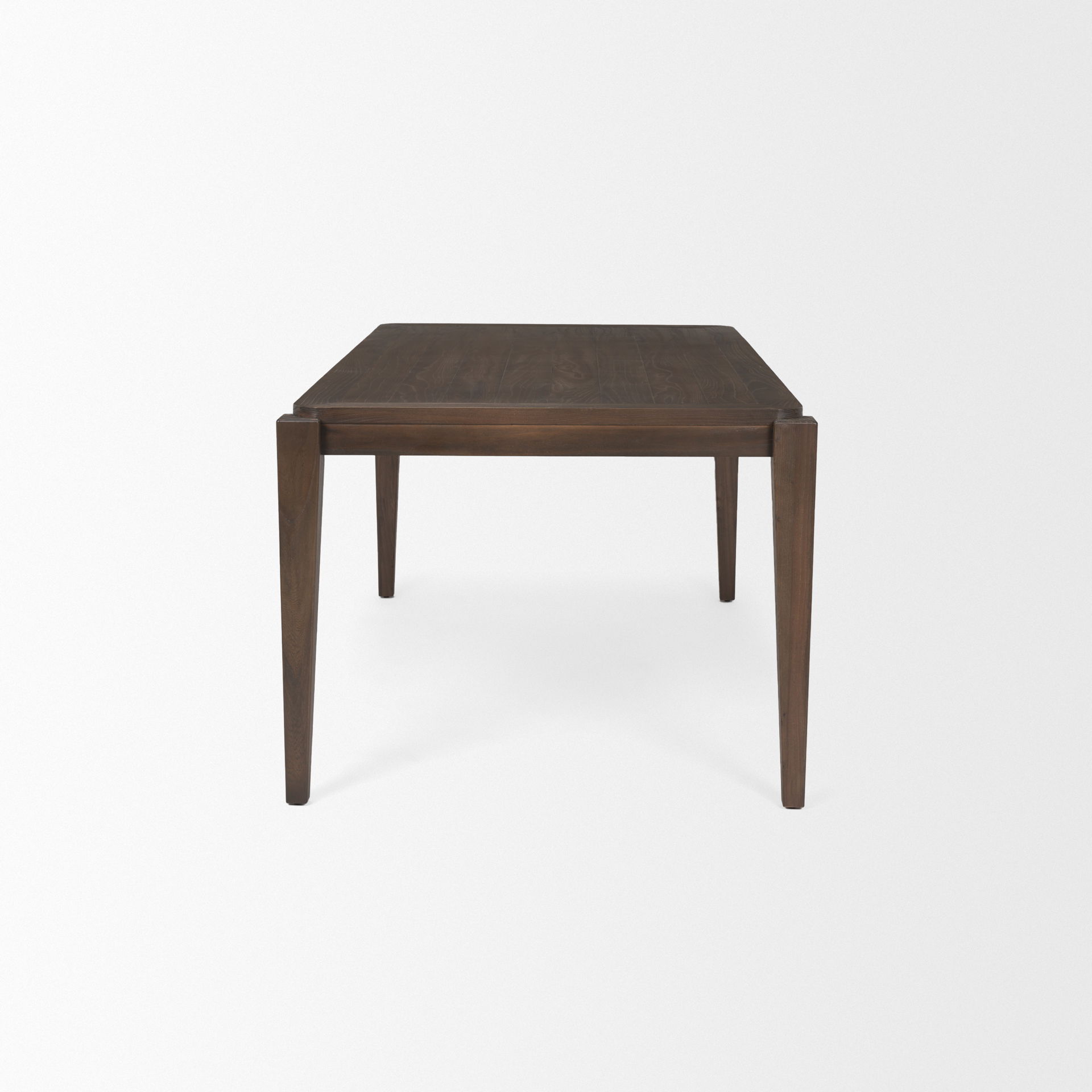 Teva Dark Brown Wood Rectangular 72' Dining Table, by Mercana, 72" length x 39" width x 30" height View 5