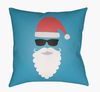 Santa Accent Pillow, Decorative Pillow by Surya, 20" length x 20" width thumbnail