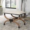 Icaria Upholstered Small Bench, Benche by Uttermost, 23.5" width x 19.5" height x 15.75" depth thumbnail 9