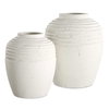 Luna Ridge White Ceramic Vases Set/2, by Uttermost, 11.75" width x 14.25" height x 11.75" depth thumbnail 1