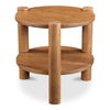 Olsen Accent Table Vintage Brown, Side & End Table by Moe's Home, 21" width x 21" height x 22.5" depth thumbnail 2