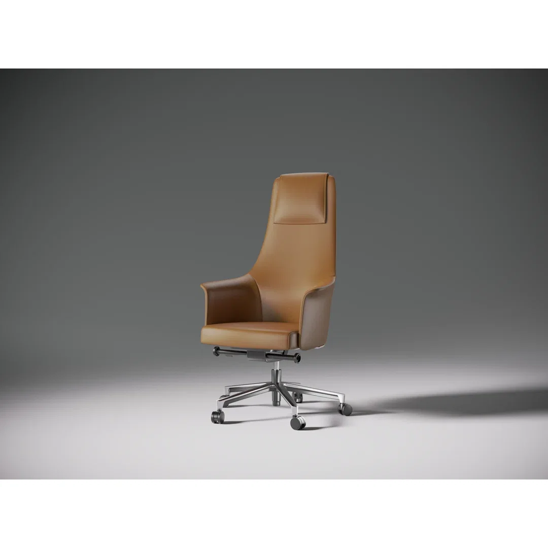 Bolo Swivel Executive Chair, Office Chair by BDI, 28" width x 49" height x 26" depth View 8
