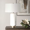 Iona White Glaze Table Lamp, by Uttermost, 20" width x 29" height x 20" depth thumbnail 4