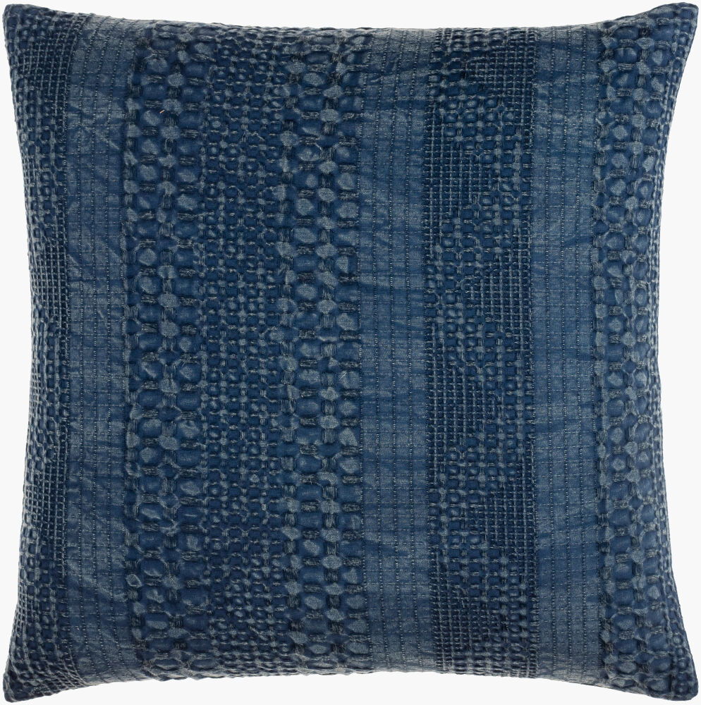 Washed Waffle Accent Pillow, Decorative Pillow by Surya, 18" length x 18" width