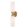 Wellsville 2 Lt Brass Sconce, by Uttermost, 22" width x 5" height x 4.37" depth thumbnail 1