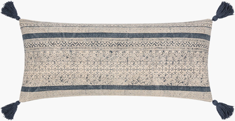 Janya Lumbar Pillow, Decorative Pillow by Surya, 14" length x 32" width