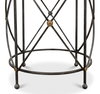 Drum & Fife Lamp Table  Aged Wht Marble, by Sarreid, 2' length x 2' width x 2'5" height thumbnail 8