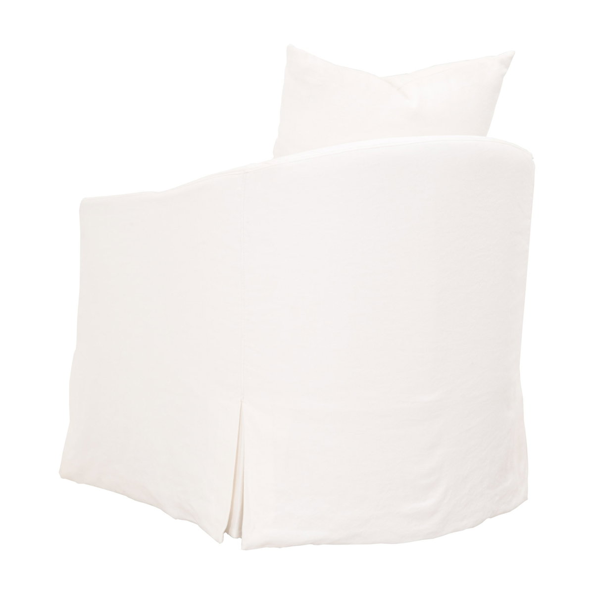 Faye Slipcover Swivel Club Chair, Accent Chair by Essentials for Living, 32.5" width x 32.75" height x 37" depth View 4