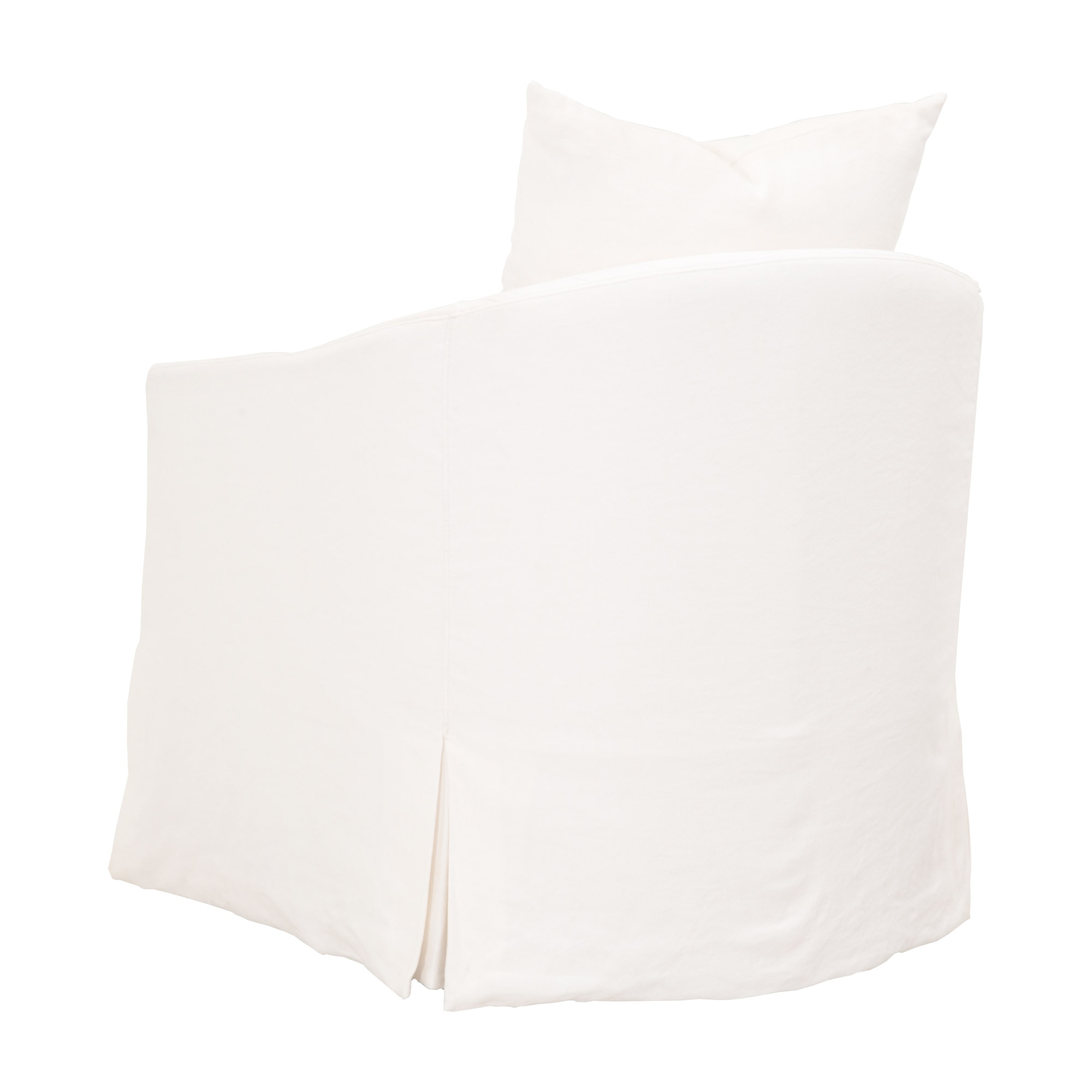Faye Slipcover Swivel Club Chair large image 
