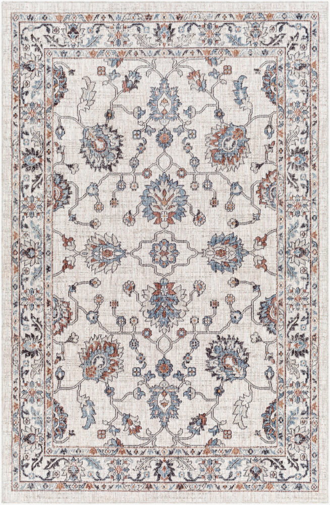 Juliet Machine Woven Rug, by Surya, 1'3.75" length x 1'3.75" width