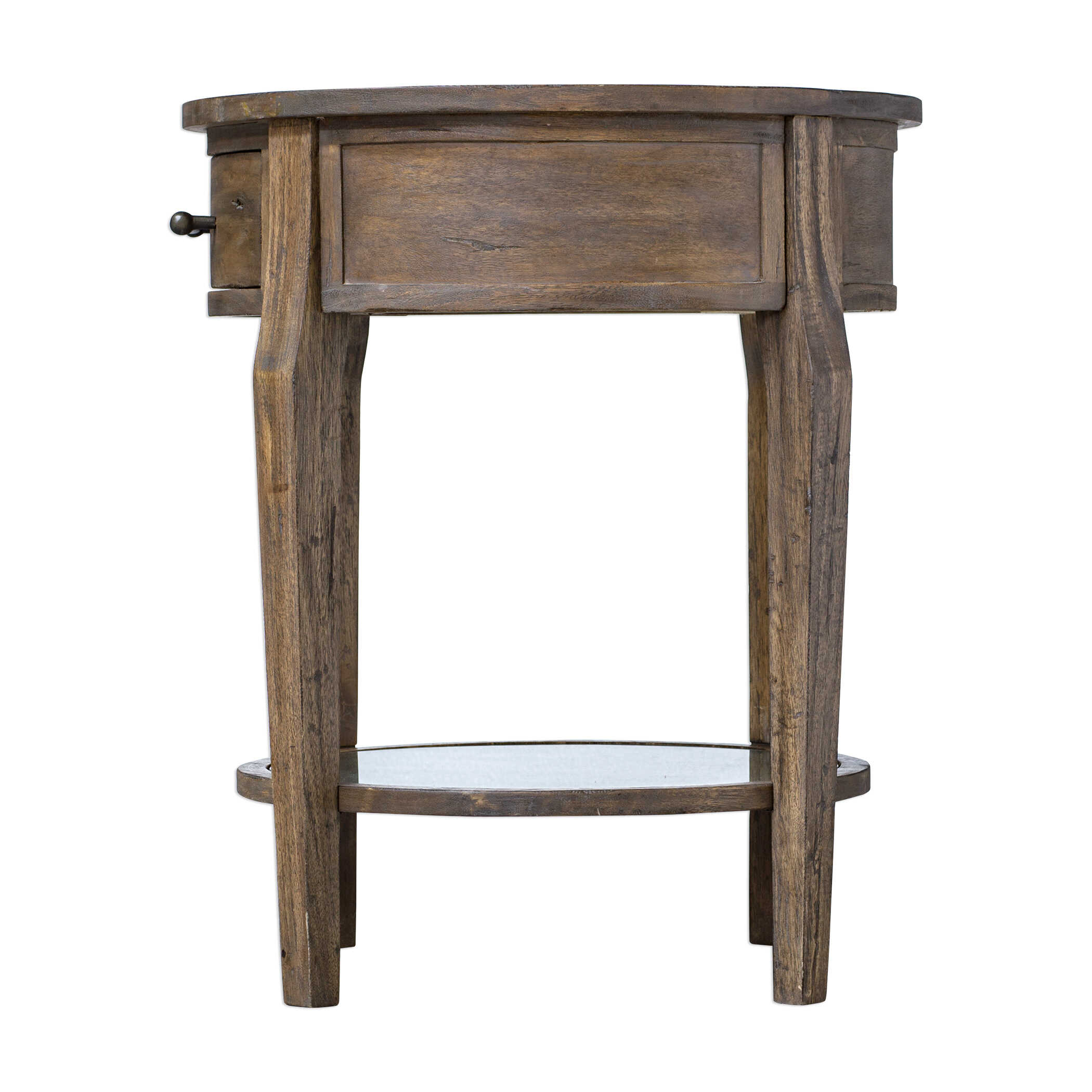 Raelynn Wood Lamp Table, Furniture by Uttermost, 24.5" width x 28.5" height x 24.5" depth View 5