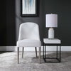 Brie Armless Chair White Set Of 2, Accent Chair by Uttermost, 21" width x 36.5" height x 27" depth thumbnail 4