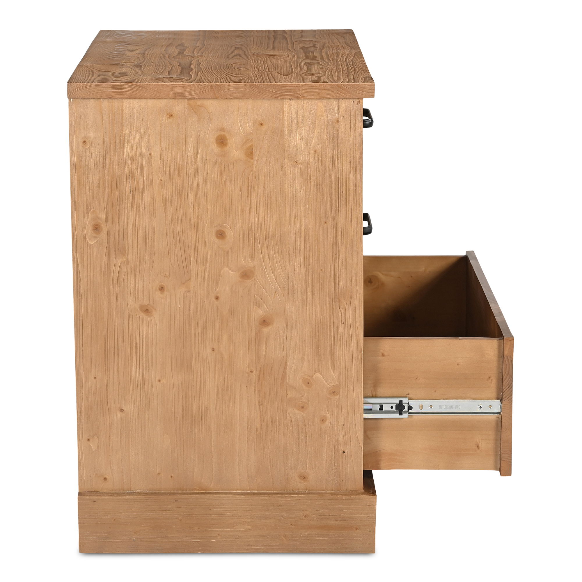 Tade 3 Drawer Nighstand Honey Pine large image 