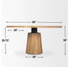 Swanson 60' Round Pedestal Dining Table | Modern | Light Brown Wood | Seats 6, by Mercana, 60" length x 60" width x 30" height thumbnail 5