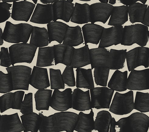 Brushed Ink Black Wallpaper