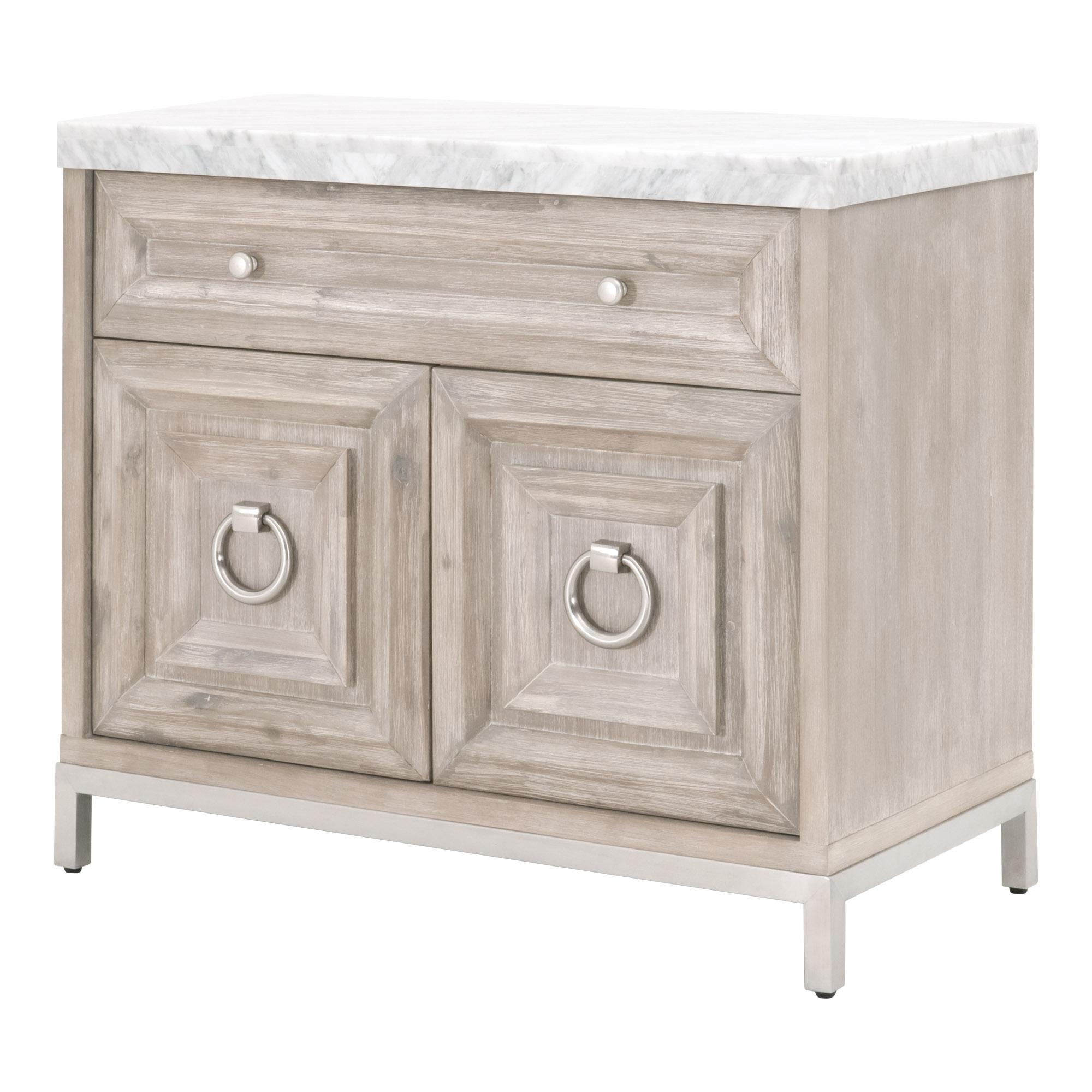 Azure Carrera Media Chest, Nightstand by Essentials for Living, 36.75" width x 32.5" height x 19" depth View 3