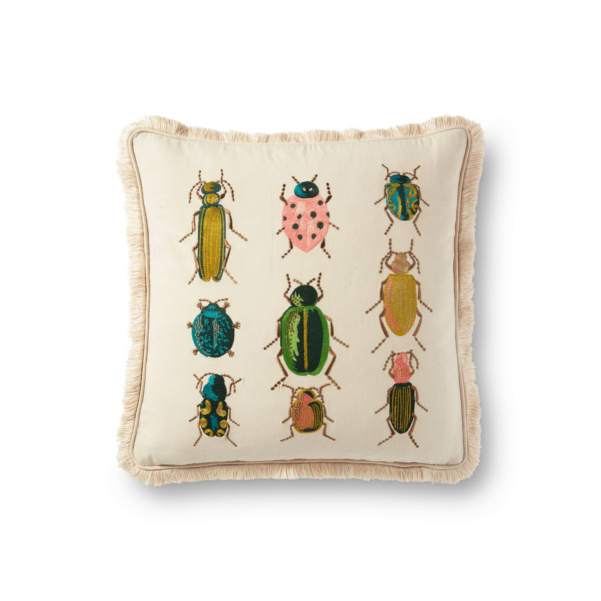 Rifle Paper Co. x Loloi Pillows Pillow, Decorative Pillow, 18" length x 18" width View 1
