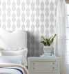 Broadsands Botanica Light Grey Wallpaper, by York Wall, 33' length x 1'8.5" width x 0.02" depth thumbnail 2