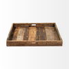 Carson (Large) 30L x 30W Brown Reclaimed Wood Tray, Decorative Tray by Mercana, 30" length x 30" width x 3" height thumbnail 4