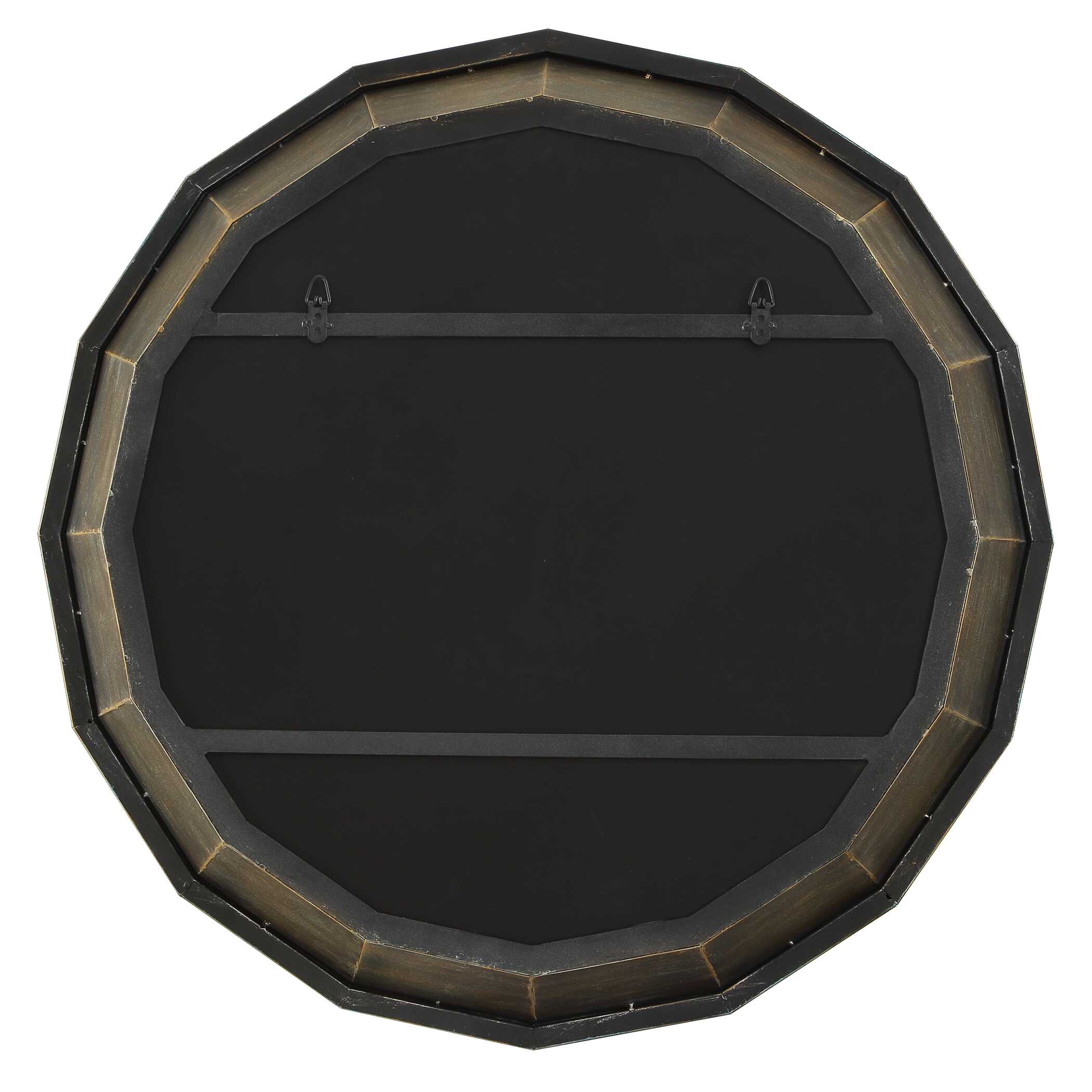 Neve Bronze Round Mirror, by Uttermost, 34.25" width x 34.25" height x 3" depth View 5