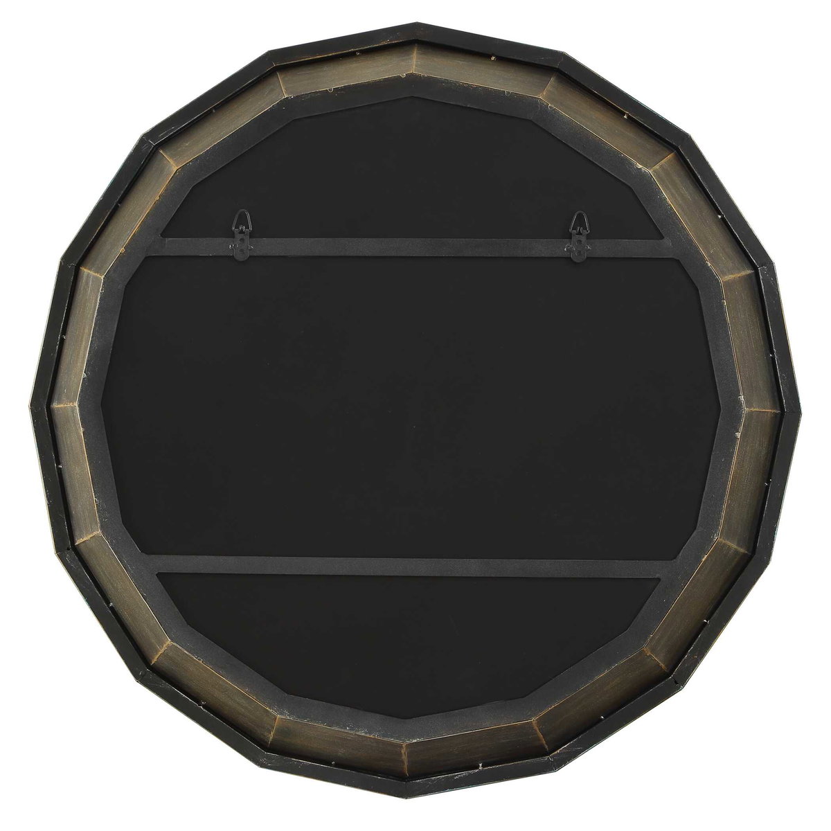 Neve Bronze Round Mirror, by Uttermost, 34.25" width x 34.25" height x 3" depth View 5