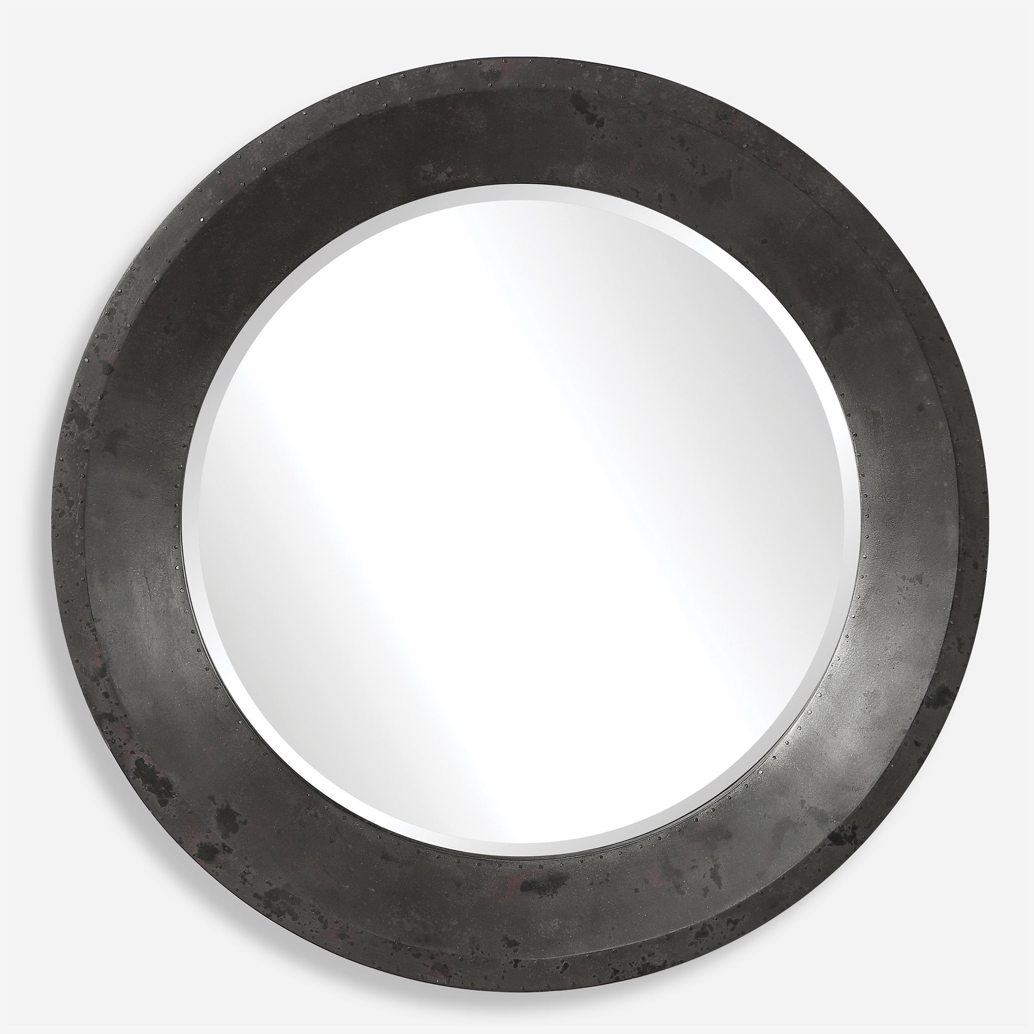 Frazier Round Industrial Mirror large image 