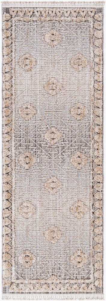 Zaragoza Machine Woven Rug, by Surya, 7'2.61" length x 2'7.5" width