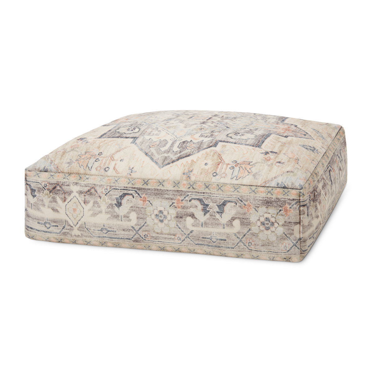 Loloi Poufs, Ottoman, 24" width x 8" height x 24" depth View 1