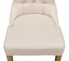 Sophie Side Chair, White Linen, Dining Chair by Sarreid, 20" length x 17" width x 38" height thumbnail 5
