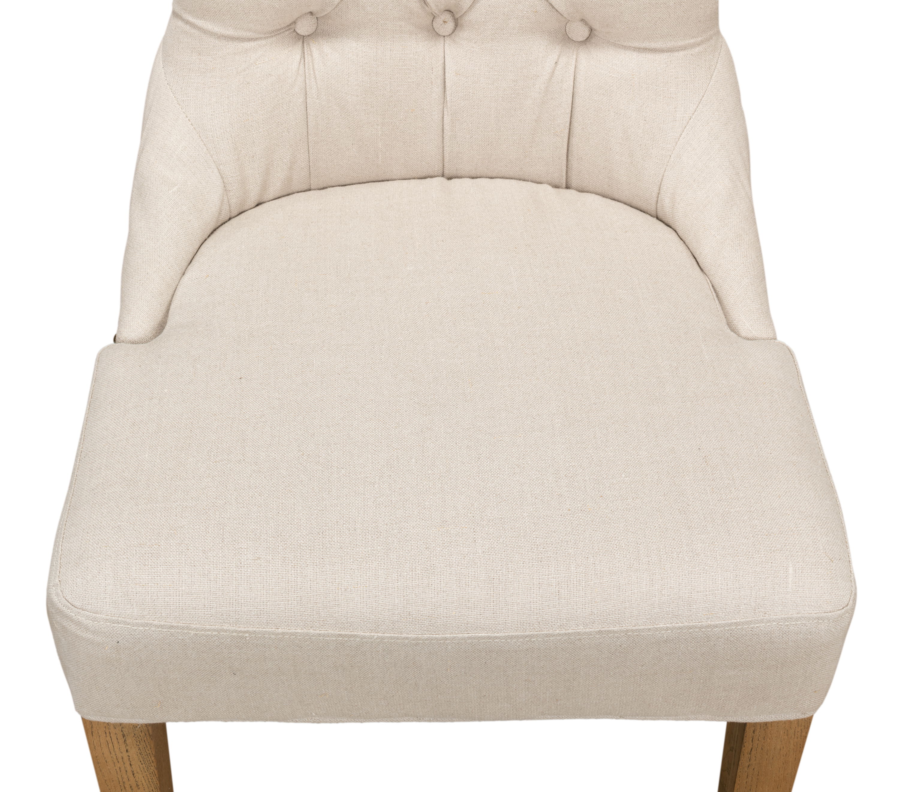 Sophie Side Chair, White Linen large image 