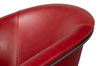 Nagel Distilled Leather Chair,New Rouge, Seating by Sarreid, 30" length x 33" width x 45659" height thumbnail 6