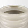 Twyla Short Cream Glazed Floor Vase, by Mercana, 12.8" length x 12.6" width x 11.81" height thumbnail 6