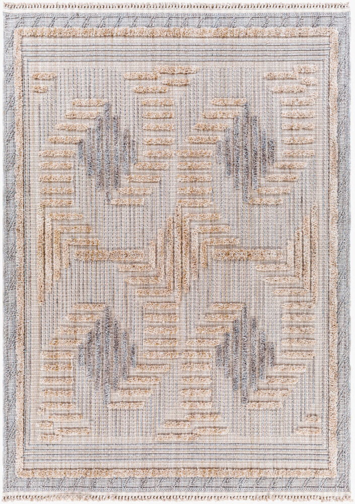 Zaragoza Machine Woven Rug, by Surya, 1'3.75" length x 1'3.75" width