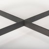 Marquisa 34.25' Round Small Brown Wood with Black Metal Coffee Table, by Mercana, 34.25" length x 34.25" width x 16.5" height thumbnail 10