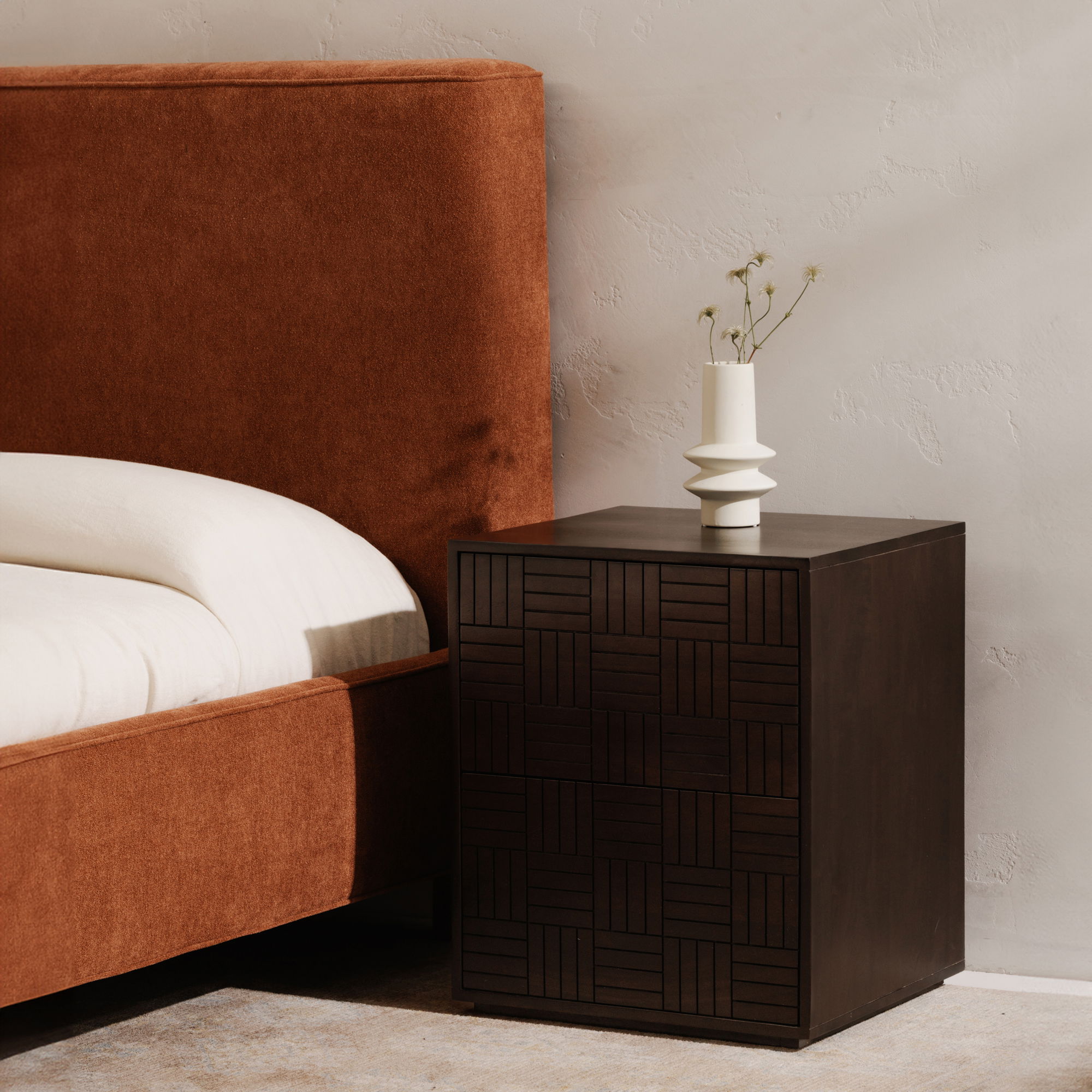 Ichigo Queen Bed Deep Orange large image 