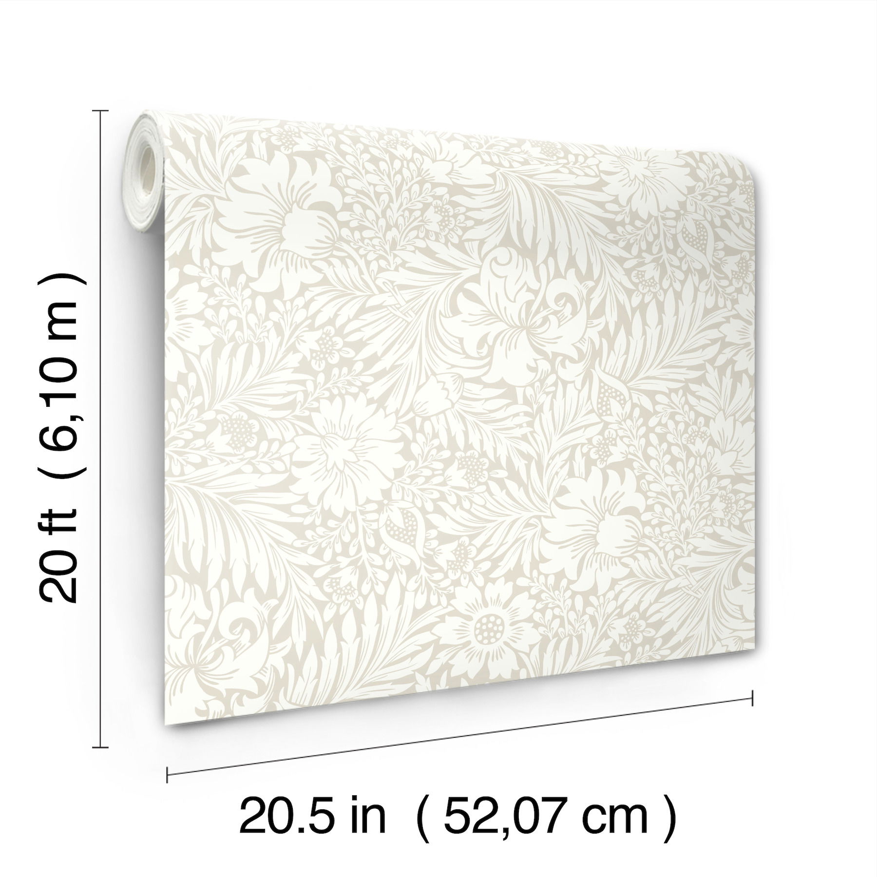 Modern Acanthus Wicker Peel & Stick Wallpaper large image 